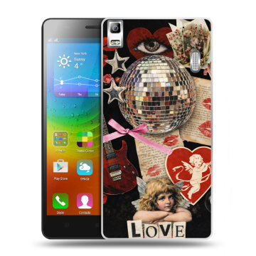 Силиконовый чехол на Lenovo A7000 с принтом для девочек