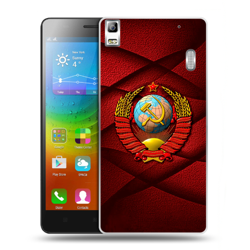 Пластиковый чехол на Lenovo A7000 с принтом Герб СССР Пластиковый чехол на Lenovo A7000 с принтом Герб СССР