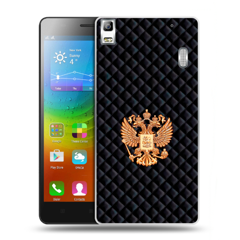 Пластиковый чехол на Lenovo A7000 с принтом Герб России принт Пластиковый чехол на Lenovo A7000 с принтом Герб России принт