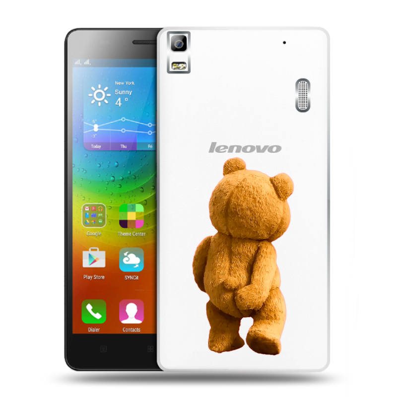 Пластиковый чехол на Lenovo A7000 с принтом Медведь Пластиковый чехол на Lenovo A7000 с принтом Медведь