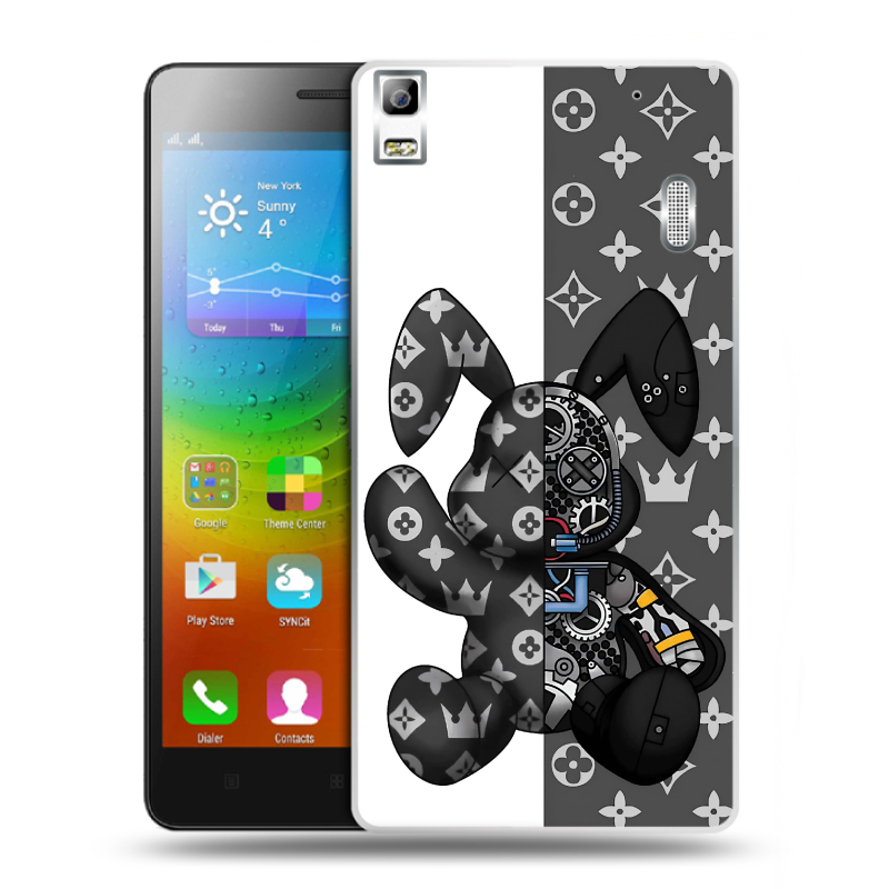 Пластиковый чехол на Lenovo A7000 с принтом Луи робот Пластиковый чехол на Lenovo A7000 с принтом Луи робот