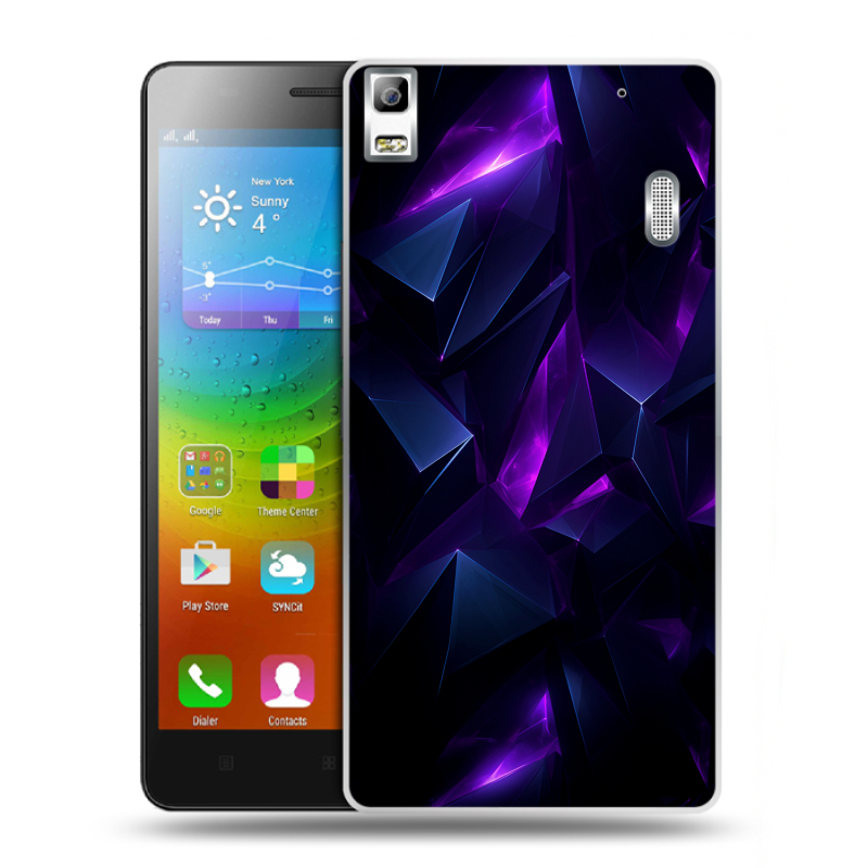 Силиконовый чехол на Lenovo A7000 с принтом Абстракиция Силиконовый чехол на Lenovo A7000 с принтом Абстракиция