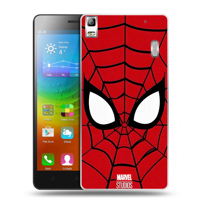 Силиконовый чехол на Lenovo A7000 с принтом человек паук spiderman Силиконовый чехол на Lenovo A7000 с принтом человек паук spiderman