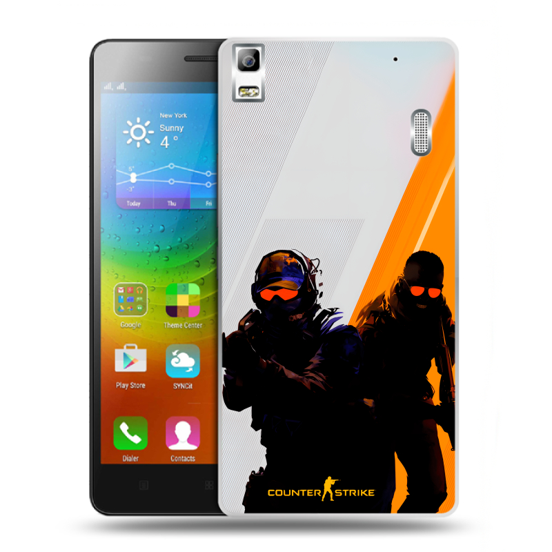 Пластиковый чехол на Lenovo A7000 с принтом Контер страйк Counter strike Пластиковый чехол на Lenovo A7000 с принтом Контер страйк Counter strike