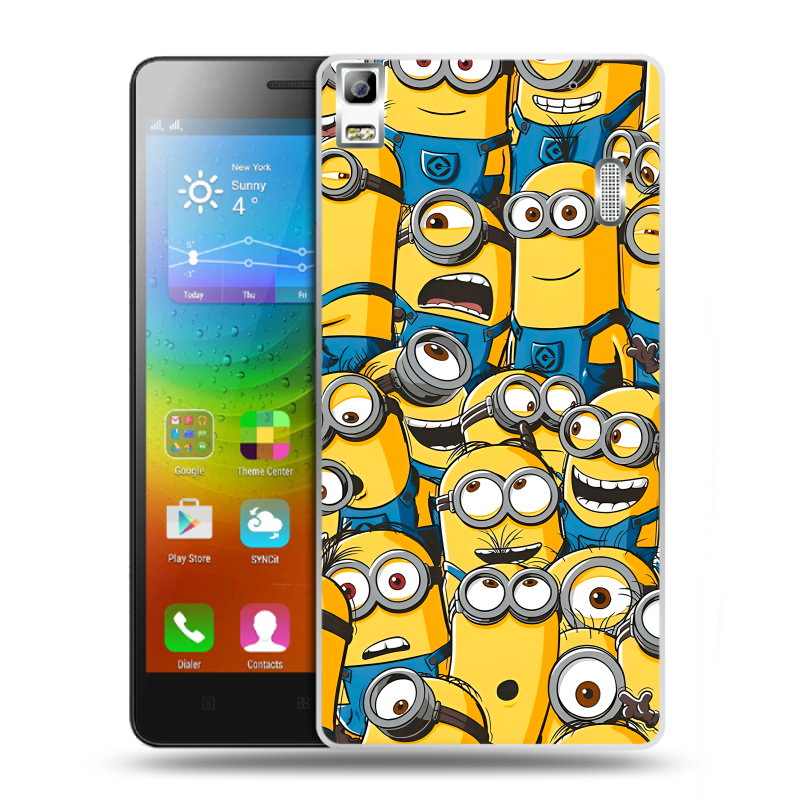 Пластиковый чехол на Lenovo A7000 с принтом Миньоны Пластиковый чехол на Lenovo A7000 с принтом Миньоны