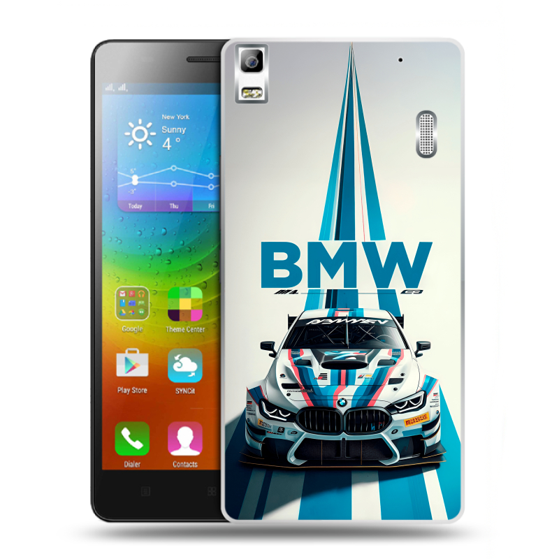 Силиконовый чехол на Lenovo A7000 с принтом БМВ BMW Силиконовый чехол на Lenovo A7000 с принтом БМВ BMW