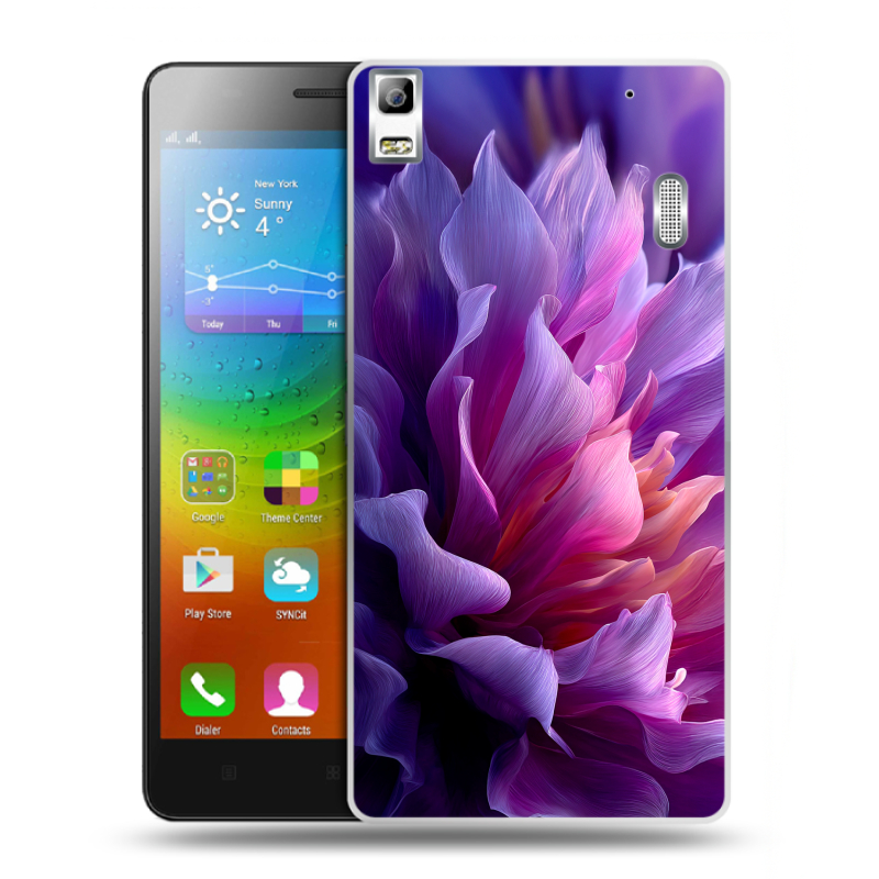 Пластиковый чехол на Lenovo A7000 с принтом женский цветы Пластиковый чехол на Lenovo A7000 с принтом женский цветы