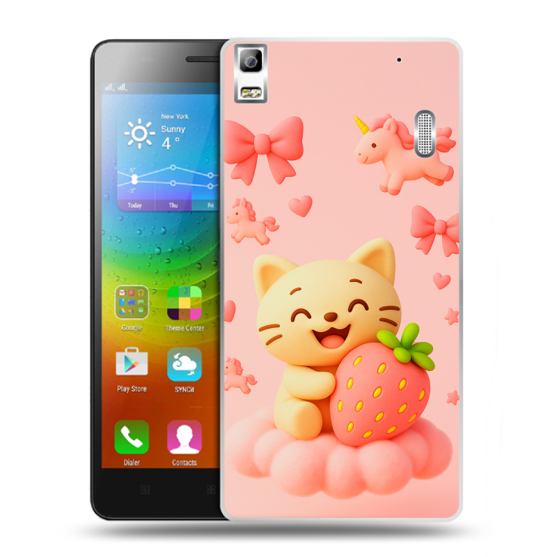 Пластиковый чехол на Lenovo A7000 с принтом для девочек Пластиковый чехол на Lenovo A7000 с принтом для девочек