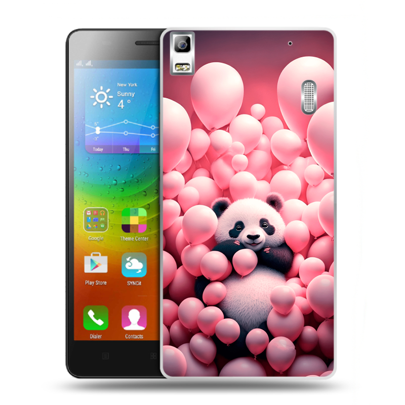 Пластиковый чехол на Lenovo A7000 с принтом Панда Пластиковый чехол на Lenovo A7000 с принтом Панда