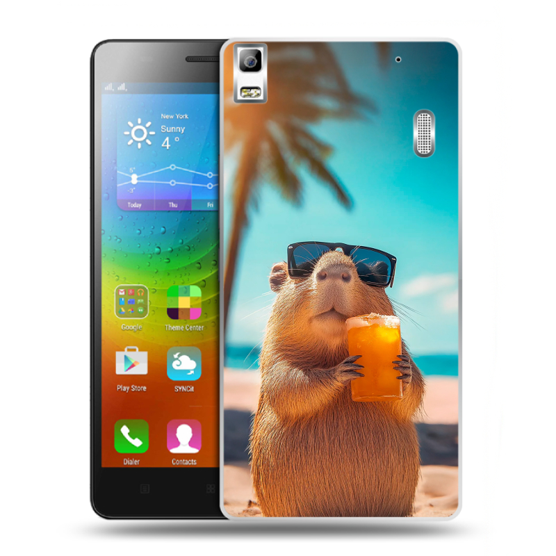 Силиконовый чехол на Lenovo A7000 с принтом Капибара Силиконовый чехол на Lenovo A7000 с принтом Капибара