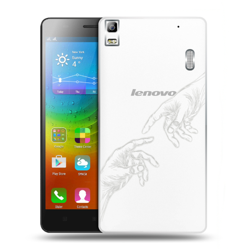 Силиконовый чехол на Lenovo A7000 с принтом Сотворение мира Силиконовый чехол на Lenovo A7000 с принтом Сотворение мира