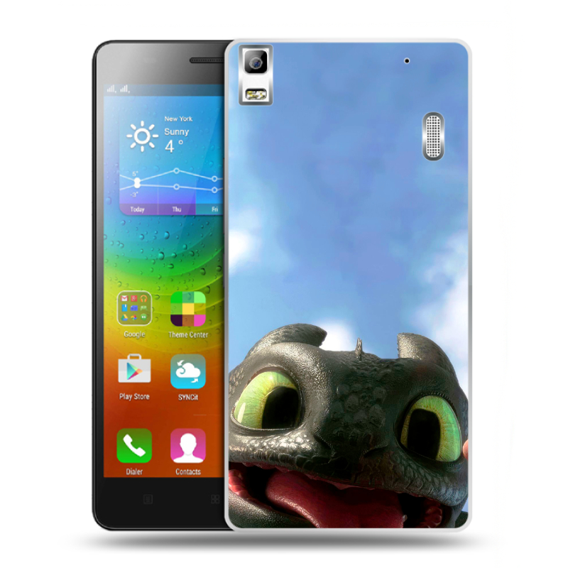 Пластиковый чехол на Lenovo A7000 с принтом Как приручить дракона Пластиковый чехол на Lenovo A7000 с принтом Как приручить дракона