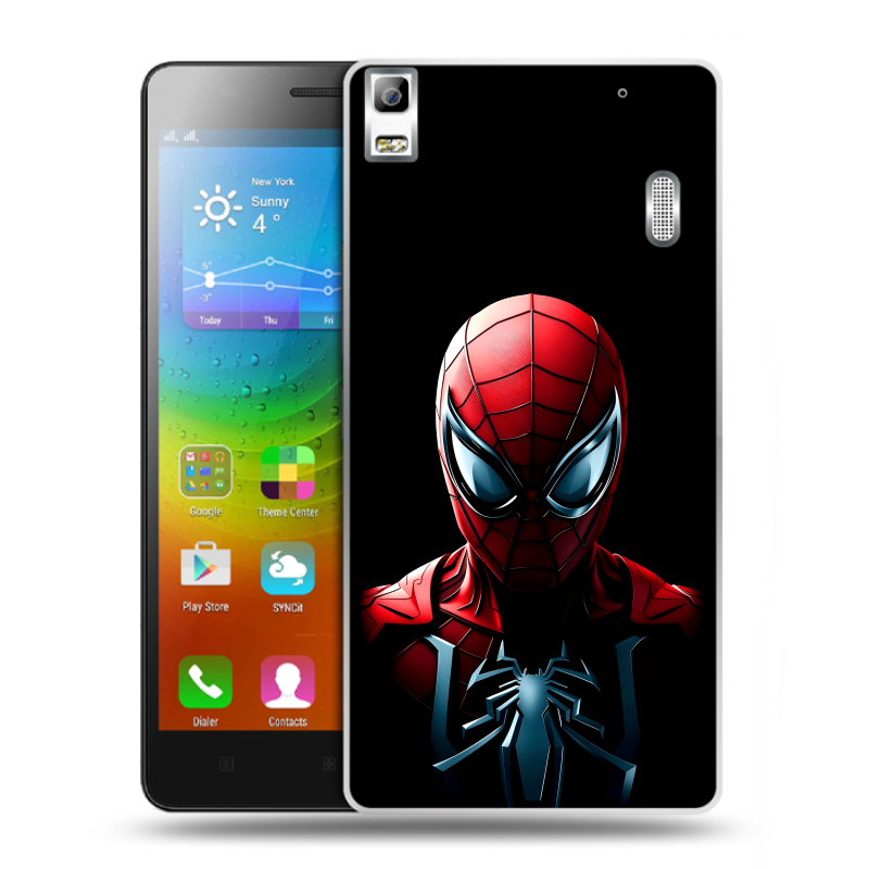 Пластиковый чехол на Lenovo A7000 с принтом Spiderman Человек паук Пластиковый чехол на Lenovo A7000 с принтом Spiderman Человек паук