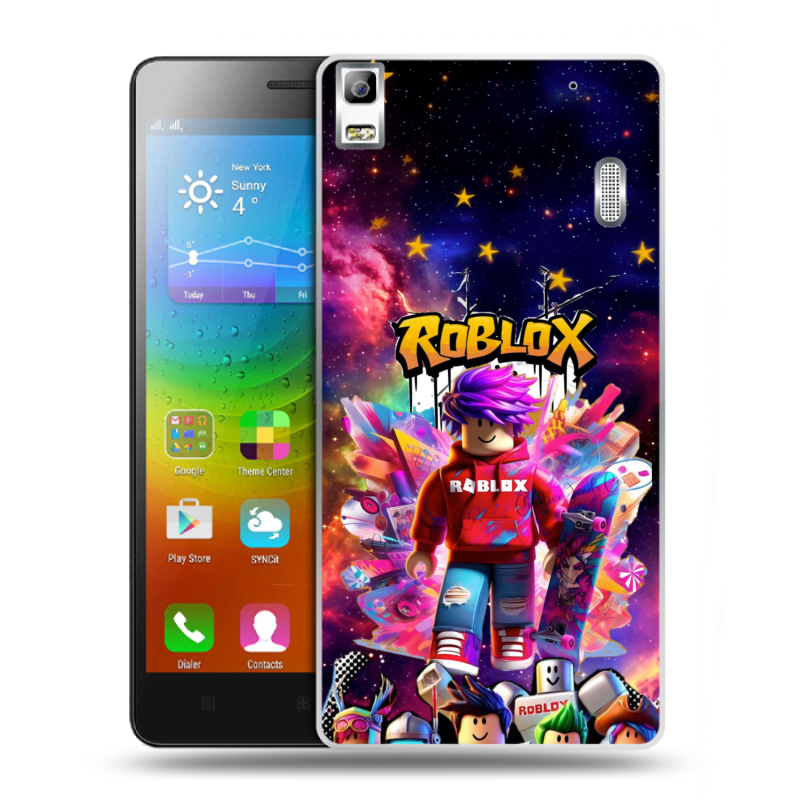 Силиконовый чехол на Lenovo A7000 с принтом Roblox Роблокс Силиконовый чехол на Lenovo A7000 с принтом Roblox Роблокс