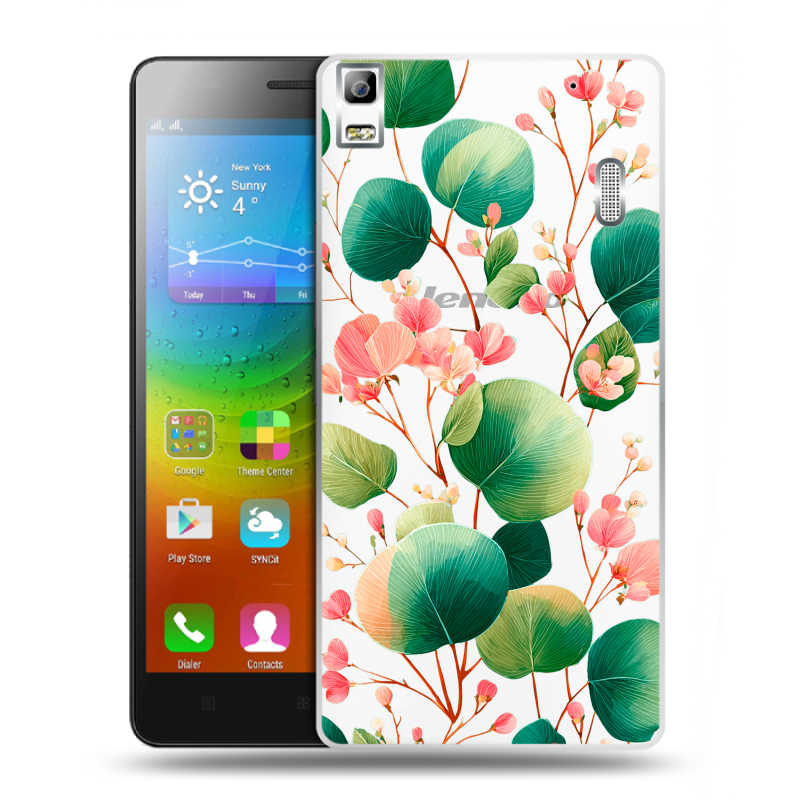 Пластиковый чехол на Lenovo A7000 с принтом женский Пластиковый чехол на Lenovo A7000 с принтом женский