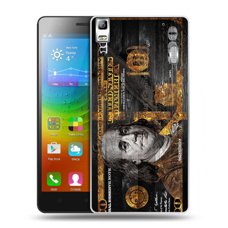 Силиконовый чехол на Lenovo A7000 с принтом Доллар деньги Силиконовый чехол на Lenovo A7000 с принтом Доллар деньги