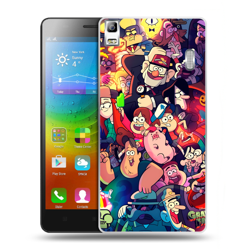 Пластиковый чехол на Lenovo A7000 с принтом Gravity Falls Гравити Фолз Пластиковый чехол на Lenovo A7000 с принтом Gravity Falls Гравити Фолз