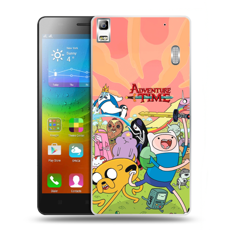 Пластиковый чехол на Lenovo A7000 с принтом Adventure time Время приключений Пластиковый чехол на Lenovo A7000 с принтом Adventure time Время приключений