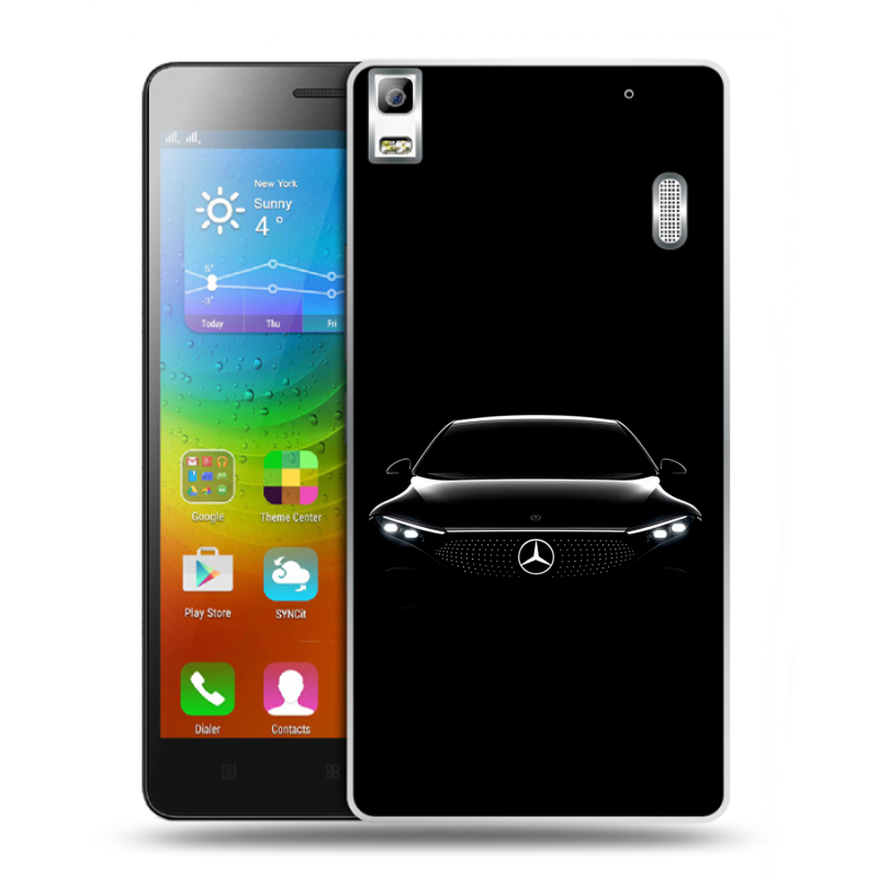 Силиконовый чехол на Lenovo A7000 с принтом Mercedes Мерседес Силиконовый чехол на Lenovo A7000 с принтом Mercedes Мерседес