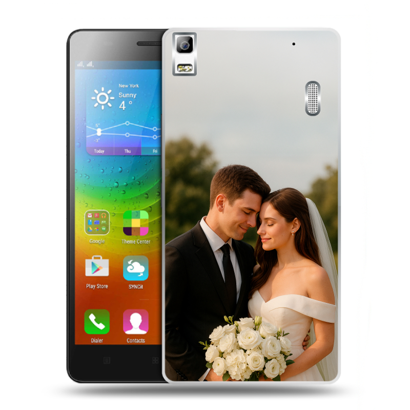 Пластиковый чехол на Lenovo A7000 с принтом со своим фото Пластиковый чехол на Lenovo A7000 с принтом со своим фото