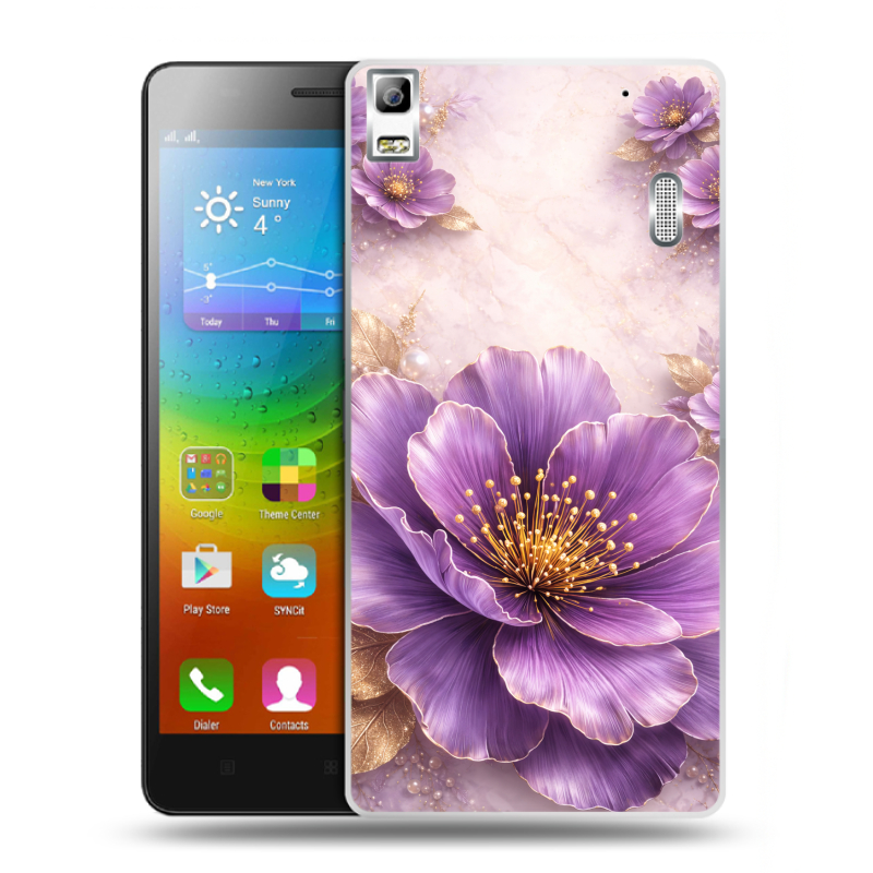 Силиконовый чехол на Lenovo A7000 с принтом женский Силиконовый чехол на Lenovo A7000 с принтом женский