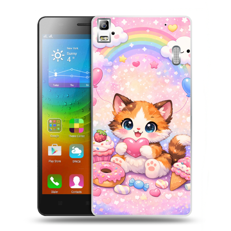 Пластиковый чехол на Lenovo A7000 с принтом для девочек Пластиковый чехол на Lenovo A7000 с принтом для девочек