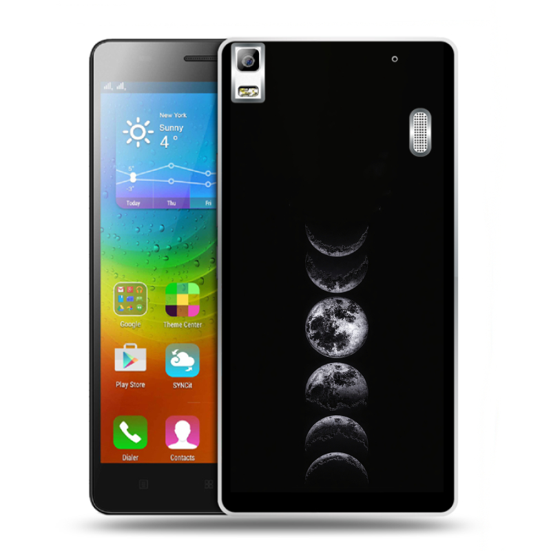 Пластиковый чехол на Lenovo A7000 с принтом женский Пластиковый чехол на Lenovo A7000 с принтом женский