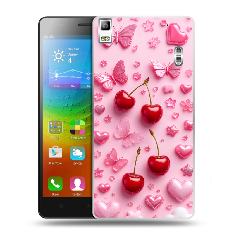 Пластиковый чехол на Lenovo A7000 с принтом для девочек Пластиковый чехол на Lenovo A7000 с принтом для девочек