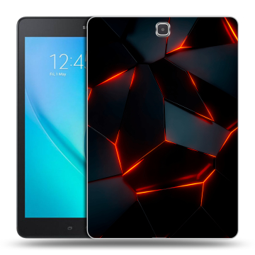 Силиконовый чехол на планшета Samsung Galaxy Tab A 9.7 с принтом Яркие абстракции