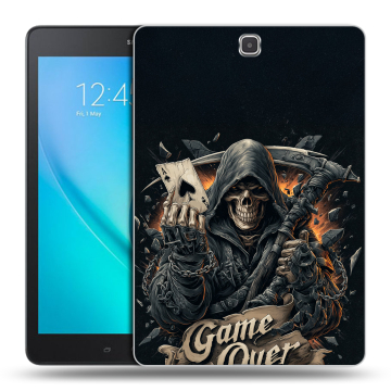 Силиконовый чехол на планшета Samsung Galaxy Tab A 9.7 с принтом Скелет карты