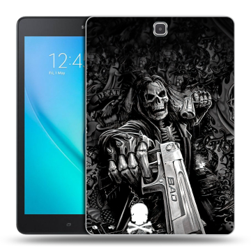 Силиконовый чехол на планшета Samsung Galaxy Tab A 9.7 с принтом Скелет