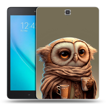 Силиконовый чехол на планшета Samsung Galaxy Tab A 9.7 с принтом Сова