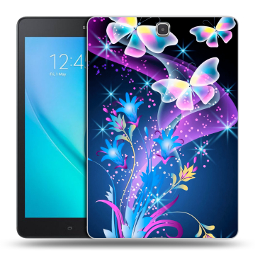 Силиконовый чехол на Samsung Galaxy Tab A 9.7 с принтом Бабочки Силиконовый чехол на Samsung Galaxy Tab A 9.7 с принтом Бабочки