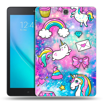 Силиконовый чехол на Samsung Galaxy Tab A 9.7 с принтом Единороги Силиконовый чехол на Samsung Galaxy Tab A 9.7 с принтом Единороги