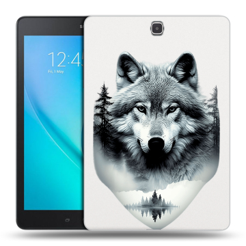 Силиконовый чехол на Samsung Galaxy Tab A 9.7 с принтом Волк в лесу Силиконовый чехол на Samsung Galaxy Tab A 9.7 с принтом Волк в лесу