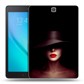 Силиконовый чехол на Samsung Galaxy Tab A 9.7 с принтом Девушка в шляпе Силиконовый чехол на Samsung Galaxy Tab A 9.7 с принтом Девушка в шляпе