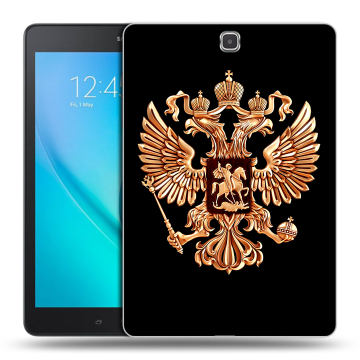 Силиконовый чехол на Samsung Galaxy Tab A 9.7 с принтом Герб России золотой