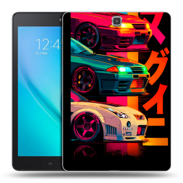Силиконовый чехол на Samsung Galaxy Tab A 9.7 с принтом Гоночные машины Силиконовый чехол на Samsung Galaxy Tab A 9.7 с принтом Гоночные машины
