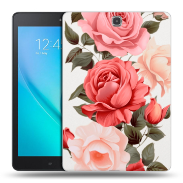 Силиконовый чехол на Samsung Galaxy Tab A 9.7 с принтом Розы Силиконовый чехол на Samsung Galaxy Tab A 9.7 с принтом Розы