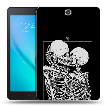 Силиконовый чехол на Samsung Galaxy Tab A 9.7 с принтом Поцелуй скелетов Силиконовый чехол на Samsung Galaxy Tab A 9.7 с принтом Поцелуй скелетов
