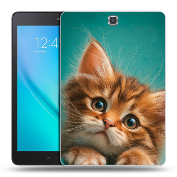 Силиконовый чехол на Samsung Galaxy Tab A 9.7 с принтом котенок Силиконовый чехол на Samsung Galaxy Tab A 9.7 с принтом котенок