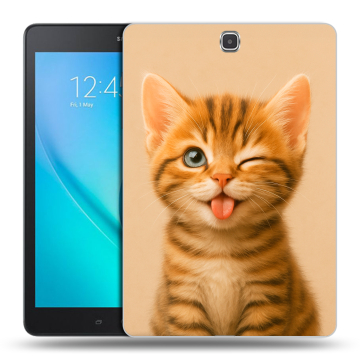 Силиконовый чехол на Samsung Galaxy Tab A 9.7 с принтом котенок Силиконовый чехол на Samsung Galaxy Tab A 9.7 с принтом котенок