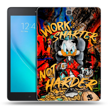 Силиконовый чехол на Samsung Galaxy Tab A 9.7 с принтом Дональд Дак Деньги Силиконовый чехол на Samsung Galaxy Tab A 9.7 с принтом Дональд Дак Деньги