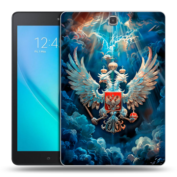 Силиконовый чехол на Samsung Galaxy Tab A 9.7 с принтом Герб флаг России