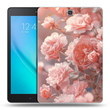 Силиконовый чехол на Samsung Galaxy Tab A 9.7 с принтом Розовые розы
