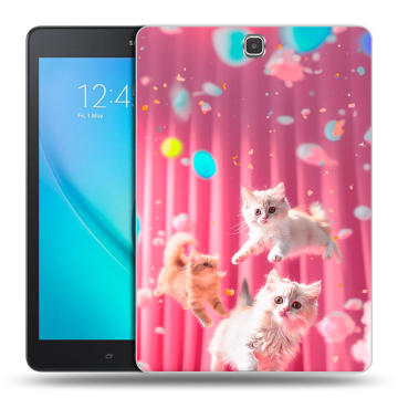 Силиконовый чехол на Samsung Galaxy Tab A 9.7 с принтом милые котики