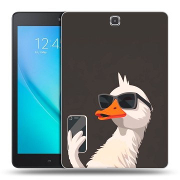 Силиконовый чехол на Samsung Galaxy Tab A 9.7 с принтом утка в очках