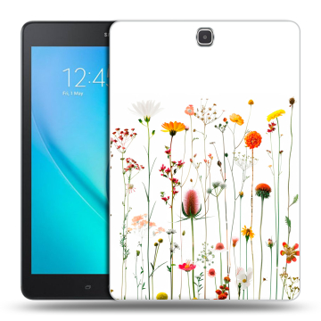 Силиконовый чехол на Samsung Galaxy Tab A 9.7 с принтом цветы