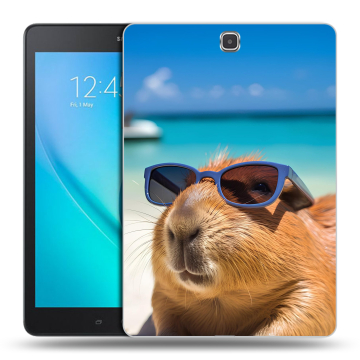 Силиконовый чехол на Samsung Galaxy Tab A 9.7 с принтом Капибара Силиконовый чехол на Samsung Galaxy Tab A 9.7 с принтом Капибара