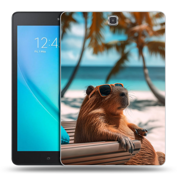 Силиконовый чехол на Samsung Galaxy Tab A 9.7 с принтом Капибара Силиконовый чехол на Samsung Galaxy Tab A 9.7 с принтом Капибара
